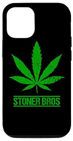 iPhone 12/12 Pro STONER BROS マリファナ Funny Cannabis Weed スマホケース