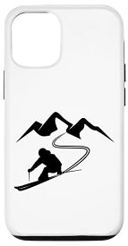 iPhone 12/12 Pro スキー旅行スキー スマホケース