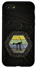 iPhone SE (2020) / 7 / 8 Nazca Lines(ナスカラインズ) - 犬 - レトロ ペルー砂漠 ジオグリフ スマホケース