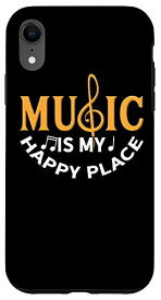 iPhone XR Music Makes Happy Funny Music Teacher Place 学生レッスン スマホケース