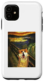 iPhone 11 コーギー 面白いtシャツ 犬 ムンクの叫び かわいい メンズ 子供 おもしろ 服 ネタ プレゼント わんこ スマホケース