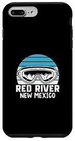 iPhone 7 Plus/8 Plus Red River ニューメキシコ スノーボード T-Rex 恐竜 スノーボーダー スマホケース