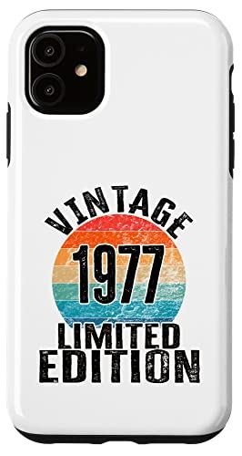 iPhone 11 誕生日 ヴィンテージ 1977年 限定版 誕生日 スマホケース