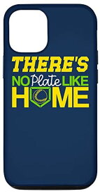 iPhone 12/12 Pro 面白い野球の言葉「There's No Plate Like Home」 スマホケース