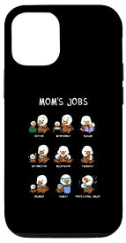 iPhone 12/12 Pro Mom's Jobs 母の日 Mommy American Bald Eagle Mama スマホケース