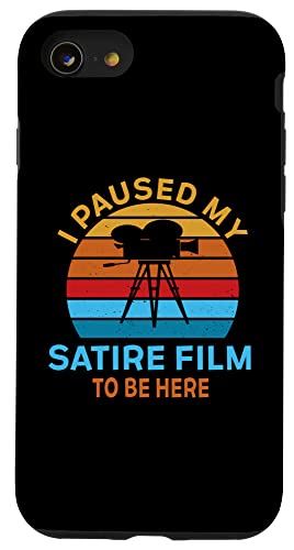 iPhone SE (2020)     I Paused My Satire Film To Be Here 映画監督 恋人 スマホケース