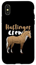 iPhone X/XS Haflinger Crew Horses Riding Love Girl Ladies スマホケース