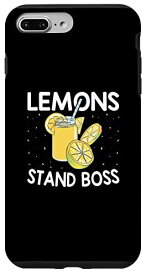iPhone 7 Plus/8 Plus レモネードスタンドボス おもしろレモンジュース フルーツ スマホケース