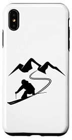 iPhone XS Max スキー旅行スキー スマホケース
