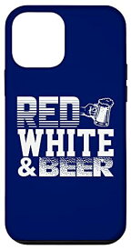 iPhone 12 mini 7月4日 愛国的 レッド ホワイト ビール USA ギャグ キュート スマホケース