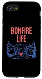 iPhone SE (2020) / 7 / 8 焚き火生活 キャンプ 野生動物 キャンパー アウトドア 自然愛好家 スマホケース