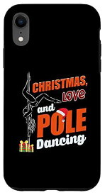 iPhone XR ダンサーポール ダンス クリスマス ラブ ポール ダンス スマホケース