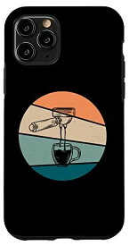 iPhone 11 Pro レトロポルタフィルターモチーフ コーヒー愛好家やバリスタに スマホケース