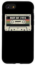 iPhone SE (2020) / 7 / 8 1978 年のベスト。 44 歳の誕生日。オーディオテープレトロをミックス スマホケース