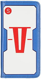 グルマンディーズ バンダイ 機動戦士ガンダム iPhone8/7/6s/6(4.7インチ)対応フリップカバー V作戦 ホワイト,ブルー gd-87a