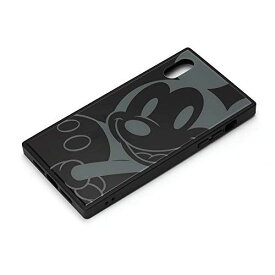 Premium Style iPhone XR用 ガラスハイブリッドケース [ミッキーマウス／ブラック］ PG-DCS670MKY