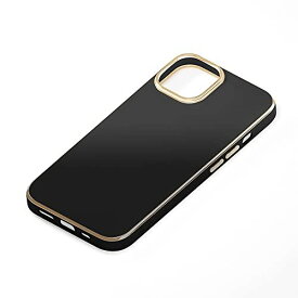 Premium Style iPhone14 用 メタリックフレーム ソフトケース [ブラック] PG-22KTP03BK