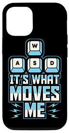 iPhone 12/12 Pro WASD It's What Moves Me Funny ラップトップ PC ゲーマーキーボード スマホケース