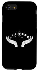 iPhone SE (2020) / 7 / 8 マジックオカルト月相 天体の手 スマホケース