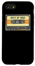 iPhone SE (2020) / 7 / 8 1980 年のベスト。 41 歳の誕生日。オーディオテープレトロをミックス スマホケース