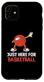 iPhone 11 ちょうどここでバスケットボールを撃つプレーヤーボールゲームドリブルのために スマホケース