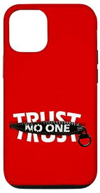 iPhone 12/12 Pro Trust No One Cool Motivational Illustration Graphic Quotes スマホケース