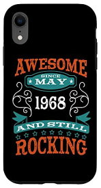 iPhone XR 1968年5月から素晴らしい誕生日と記念日。 スマホケース