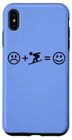 iPhone XS Max スキーは幸せな楽しいギフトスキーヤースキー男性女性子供を作ります スマホケース