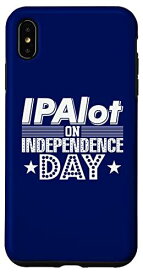 iPhone XS Max 7月4日 IPA ビール 愛国心 USA ギャグ キュート スマホケース