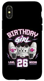 iPhone X/XS 26歳の誕生日 女の子 ゲーマー 26年 ビデオゲーム Girl スマホケース