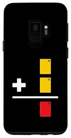 Galaxy S9 イエローカード レッドカード 面白いサッカー審判員 2 黄色 = 1 赤 スマホケース