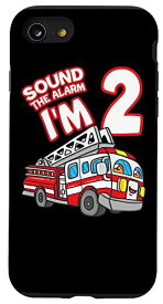iPhone SE (2020) / 7 / 8 Sound The Alarm I'm 2 Fire Engine Firefighter 2nd Birthday スマホケース