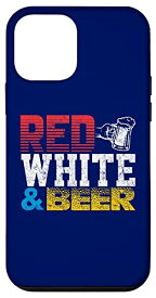 iPhone 12 mini 7月4日 愛国的 レッド ホワイト ビール USA ギャグ キュート スマホケース