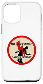 iPhone 12/12 Pro 入らないでください、死の危険、フランスの電気 スマホケース