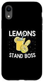 iPhone XR レモネードスタンドボス おもしろレモンジュース フルーツ スマホケース