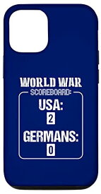 iPhone 12/12 Pro 7月4日 アメリカ ドイツ 面白い 第二次世界大戦 ギャグ かわいい スマホケース