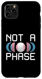 iPhone 11 Pro Max Not A Phase トランスジェンダー 旗 月 LGBTQ 宇宙 ゲイプライド 同盟 スマホケース