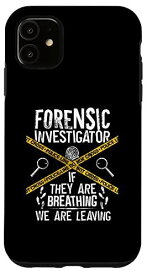 iPhone 11 ヴィンテージ Never Mess With A Crime Scene Investigator スマホケース