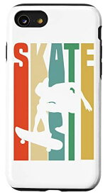 iPhone SE (2020) / 7 / 8 スケートボード レトロ ヴィンテージ スケートボード スケーター スマホケース