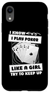 iPhone XR Poker Girl - Cards Gambling Gambler Texas Holdem Poker X}zP[X