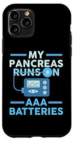 iPhone 11 Pro 私の膵臓は単4電池1型糖尿病意識で動作します スマホケース
