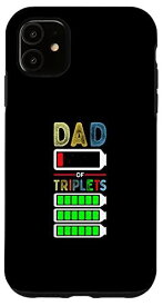 iPhone 11 Tired Dad Of Tripletsの父と三重の赤ちゃん 低電池 スマホケース