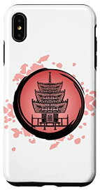 iPhone XS Max 禅サークル 日本寺院 美神 鳥井 スマホケース