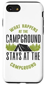 iPhone SE (2020) / 7 / 8 キャンプ キャンプ場テント What Happens At The Campsite スマホケース