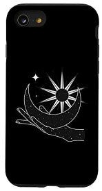 iPhone SE (2020) / 7 / 8 マジック オカルト天体 月 太陽 手 星 スマホケース