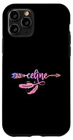 iPhone 11 Pro Celine Tシャツ ボーホー セリーヌ 名前 誕生日 シャツ ギフト スマホケース