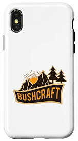 iPhone X/XS Survival Bushcraft ワイルドキャンプ アウトドア愛好家 サバイバーギフト スマホケース