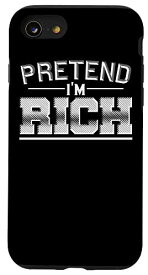 iPhone SE (2020) / 7 / 8 Rich Single Guy Bro Frat Poor Digger of Gold Money おもしろギャグ スマホケース