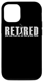 iPhone 12/12 Pro Golf Lover Retired you find me on the Green Field Funny スマホケース