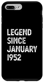 iPhone 7 Plus/8 Plus 1952年1月からの71歳の誕生日 男性と女性の伝説 スマホケース